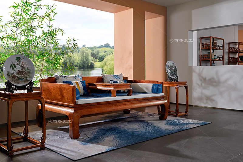 三屏風(fēng)獨(dú)板圍子羅漢床