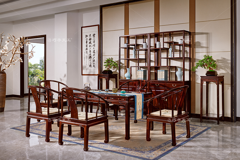 高束腰馬蹄足茶臺