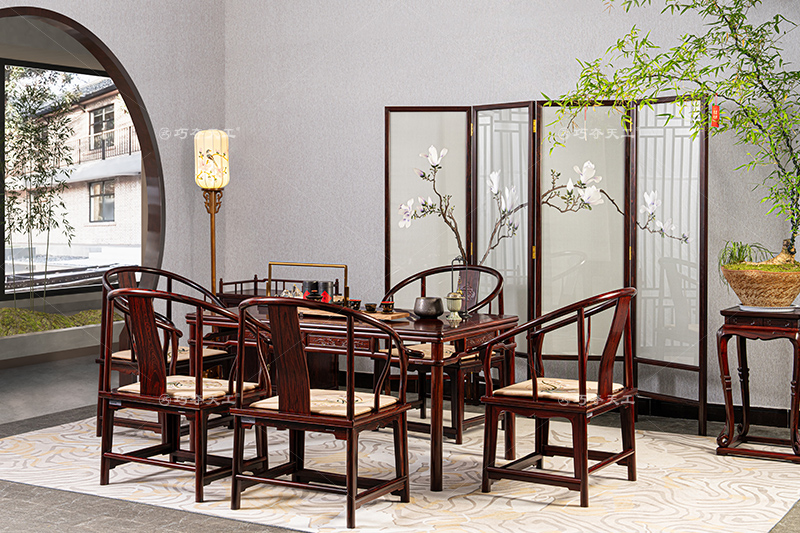 明式圓包圓茶臺